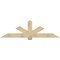 Ekena Millwork Kennewick Rough Sawn Timber Gable Bracket, Douglas Fir, 84"W x 24"H x 4"D x 6"F, 7/12 Pitch GBW084X24X0406KEN00RDF - alternate 1